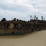 Schiffswrack auf Fraser
