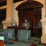 Ich im Parlament